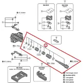 Shimano Pedalachse Baugruppe f.PD-M9200, B.C.9/16"x20T.P.I., rechts, f.3mm kü....