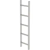 MUNK Günzburger Steigtechnik MUNK Schachtleiter aus Edelstahl 300mm breit 5 Sprossen 1,40m lang