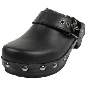 Scholl - "Iconic" Clogs für Damen, Leder PP11375 (37 EU) (Schwarz)