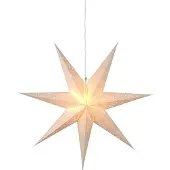 Star Trading Papierstern "Sensy Star 70" ca. 70 cm Ø, incl. Kabel, Farbe creme, 231-20