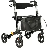 CHILLROI Rollator aus Aluminium, faltbar, inkl. Tasche