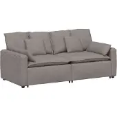 Syfax Modulares Sofa mit Kissen Taupe