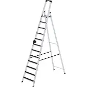 Proregal Stufen-Stehleiter einseitig begehbar mit clip-step 12 Stufen