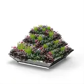 AvantGarden Hochbeet "HighBeet Cleo" 4 Ebenen aus verzinktem Blech