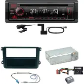 Kenwood KDC-BT450DAB Bluetooth DAB Einbauset für Beetle Jetta Sharan Tiguan T5