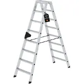 Proregal Stufen-Stehleiter beidseitig begehbar 2x8 Stufen