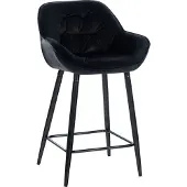 CLP Barhocker Gibson 76 Samt schwarz