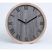Tulup Holzuhr 30fi cm wanduhr - schwarze Spitzen - Holz