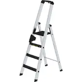 Proregal Stufen-Stehleiter 250 kg einseitig begehbar mit clip-step R13 4 Stufen