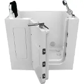AcquaVapore Sitzwanne Whirlpool Badewanne mit Tür S08WP-TH-C-L 110x68cm
