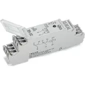 Wago 789-312 Relaismodul,Eingangsnennspannung DC 24 V,2 Wechsler,grau 789312