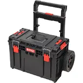 Qbrick System PRIME Cart Trolley stapelbar 590 x 425 x 660 mm 37 l IP66 100 kg belastbar mit Doppelteleskopstiel aus Aluminium