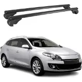 Omtec Dachträger für Renault Megane Grandtour 2009-2012 Gepäckträger Alu Schwarz 2x