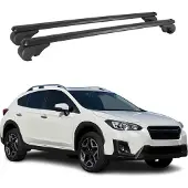 Omtec Dachträger für Subaru XV 2017-2025 Gepäckträger Grundträger Aluminium Schwarz 2x