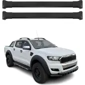 Omtec Dachträger Gepäckträger für Ford Ranger 2012-2025 Relingträger Aluminium Schwarz