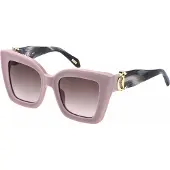 Just cavalli SJC142V Rosa pastello pieno lucido 51/22/140 Damen Sonnenbrillen