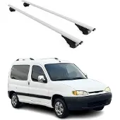 Omac Dachträger Gepäckträger für Peugeot Partner 1997-2003 Grundträger Metall Grau 2x