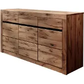 MASSIVMOEBEL24.DE MASSIVMOEBEL24 Sideboard Wildeiche / Zerreiche 150x43x80 natur geölt MONTREUX #151
