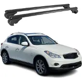 Omac Dachträger für Infiniti QX50 2013-2025 Gepäckträger Grundträger Alu Schwarz 2x