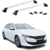 Aurilis Dachträger Grundträger für Peugeot 508 Wagon 2018-2025 Aluminium Silber 2x ABE