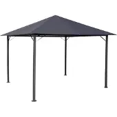 Quick Star Metall Garten Pavillon Nizza 3x3m Antik Partyzelt Grau RAL 7012