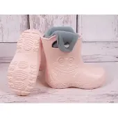 Camminare Schneestiefel Gummistiefel Frosch Hellrosa gefuttered