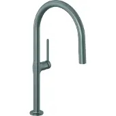 Kludi REEF, Spültisch-Einhandmischer, herausziehbare Geschirrbrause, Gunmetal, 1 Stk.