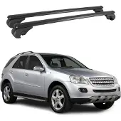 Omtec Dachträger für Mercedes M Klasse W166 2011-2015 Gepäckträger Alu Schwarz 2x