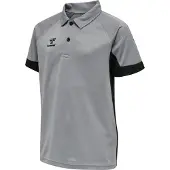 Hummel LEAD Funktions Poloshirt Kinder grey melange 164