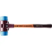 HALDER Schonhammer SIMPLEX Länge 325 mm Kopf-Ø 40 mm Holz (1): TPE-soft, blau, abriebfrei, weich /