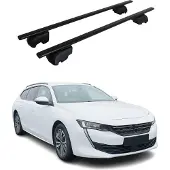 Omac Dachträger Gepäckträger für Peugeot 508 2018-2023 Grundträger ABE Schwarz 2x