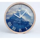 Tulup Holzuhr 20fi cm wanduhr - weiße Spitzen - Gipfel