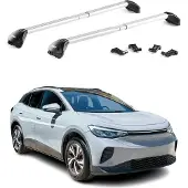 Aurilis Dachträger Grundträger für VW ID4 2020-2025 Aluminium Silber 2 tlg ABE