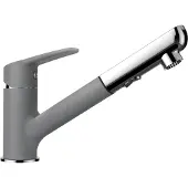 Schock Küchenarmatur "Daja" ausziehbarer Auslauf, Strahl-Brausefunktion, Rückflussverhinderer