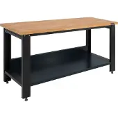Baumarktplus massive Werkbank Profiline XXL freistehend 170 x 69 cm 1000 kg robust Stahl Holz Werkstatttisch