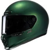 HJC V10 Grün Deep Grün Integralhelm Größe L