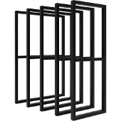 Hevva - Waschtisch Gestell NECKAR - 35 cm Tiefe, 75 cm Höhe, Schwarz, 2 Stück