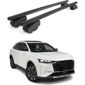 Omtec Dachträger Gepäckträger für DS7 Crossback 2018-2025 ABE Aluminium Schwarz 2x