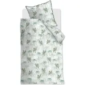 Rivièra Maison Bettwäsche Palm Parade Grün Baumwolle-155 x 220 cm