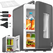 Kesser Mini Kühlschrank Kühlen & warmhalten auch als Minibar & Kühlbox für Auto