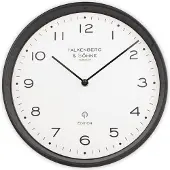 Miraval Design Funkwanduhr 30 cm lautlos Japanisches Quarzuhwerk Mineral Glas kein Ticken Funkuhr