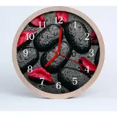 Tulup Holzuhr 20fi cm wanduhr - Steine
