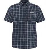 Jack Wolfskin Herren Norbo Kurzarmhemd night blue checks M