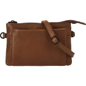 X-Zone Umhängetasche Damen cognac