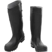 vidaXL Gummistiefel Schwarz Größe 38 PVC