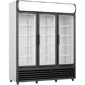Saro Kühlschrank GTK1065 mit Werbedisplay - 3 Türen, LED-Beleuchtung