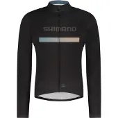 Shimano VERTEX Long Sleeves Jersey Printed, Black