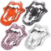 Sunnylife - Rolling Stones Aufblasbare Getränkehalter Lippen Satz von 4 Stücken