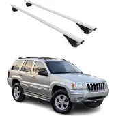 Omtec Dachträger Gepäckträger für Jeep Grand Cherokee WJ 1998-2005 Metall Grau