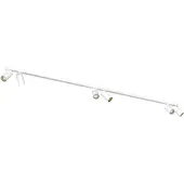 Licht-Erlebnisse Spot Lampe Metall verstellbar in Weiß Gold GU10 länglich Modern